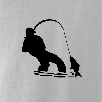 Rybár ťahajúce rybu Rybár ťahajúce rybu