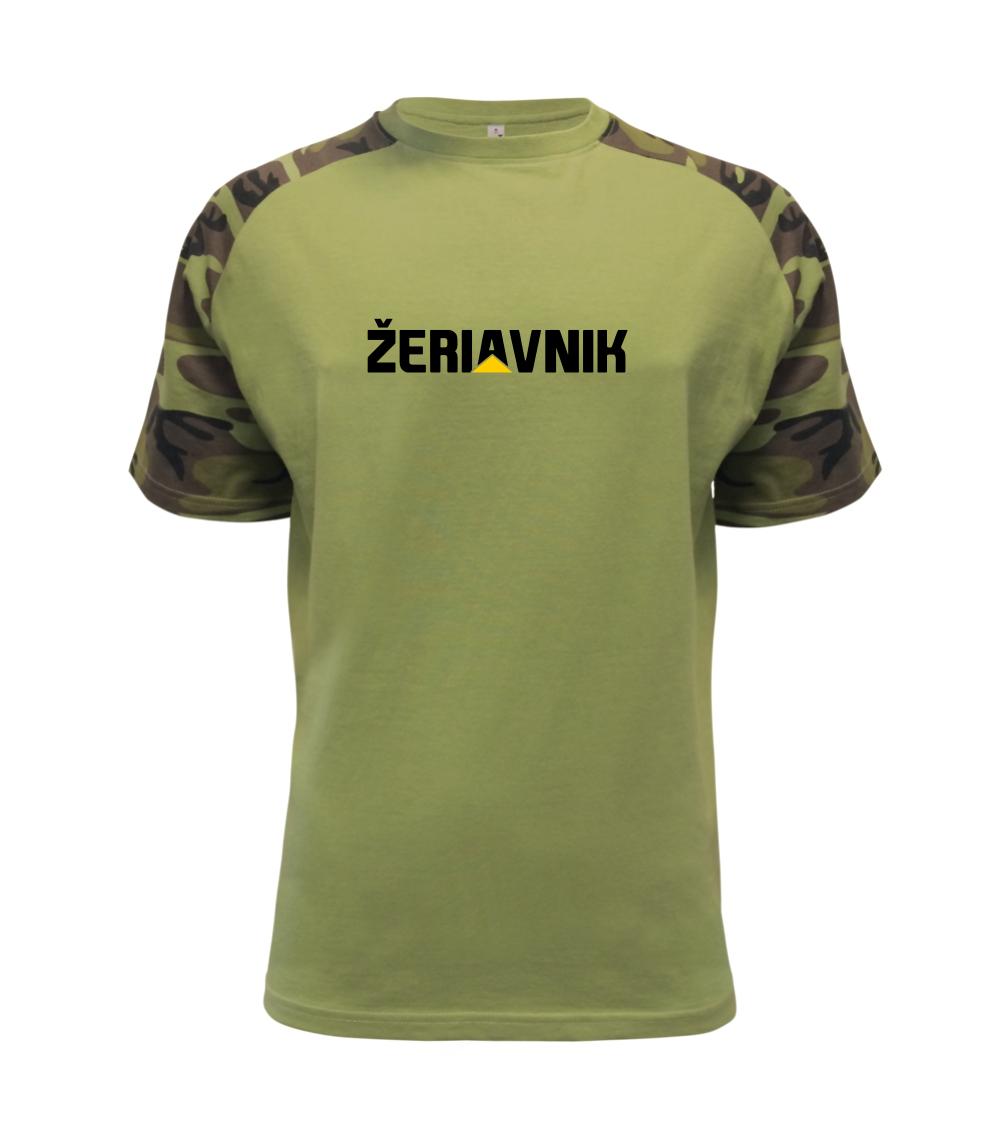 Vtipné tričká do práce - Žeriavnik - Raglan Military