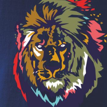 Hlava leva kreslená jednoduchá