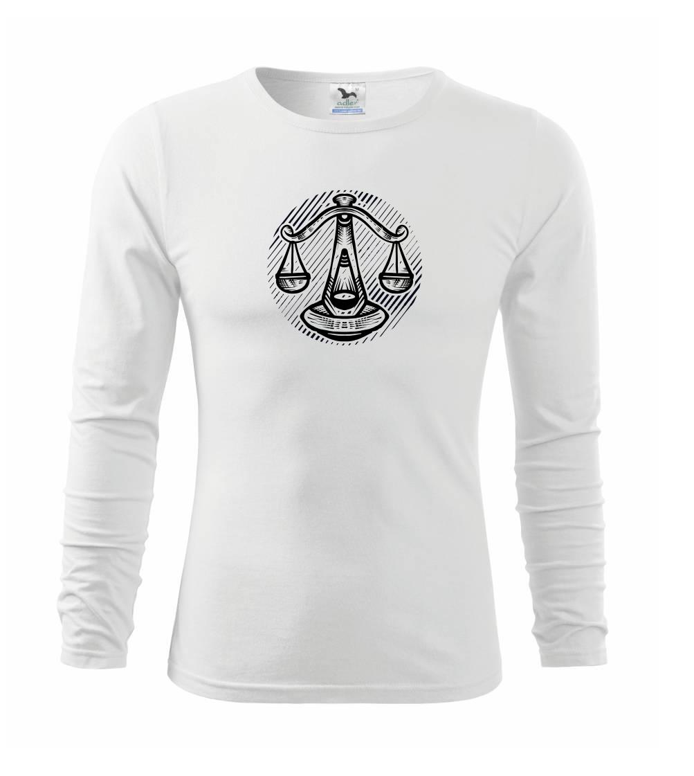 Tričká váhy - Váhy čiarkovaný kruh - Tričko detské Long Sleeve
