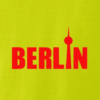 Berlin nápis veža Berliner Fernsehturm Berlin nápis veža Berliner Fernsehturm
