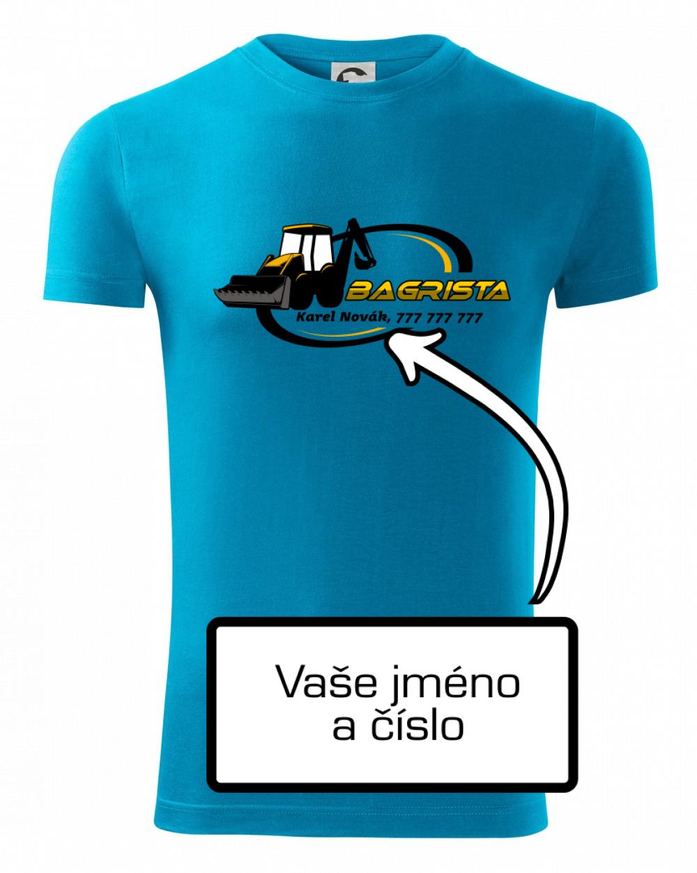 Bagrista v kruhu - vlastný nápis Bagrista v kruhu - vlastný nápis