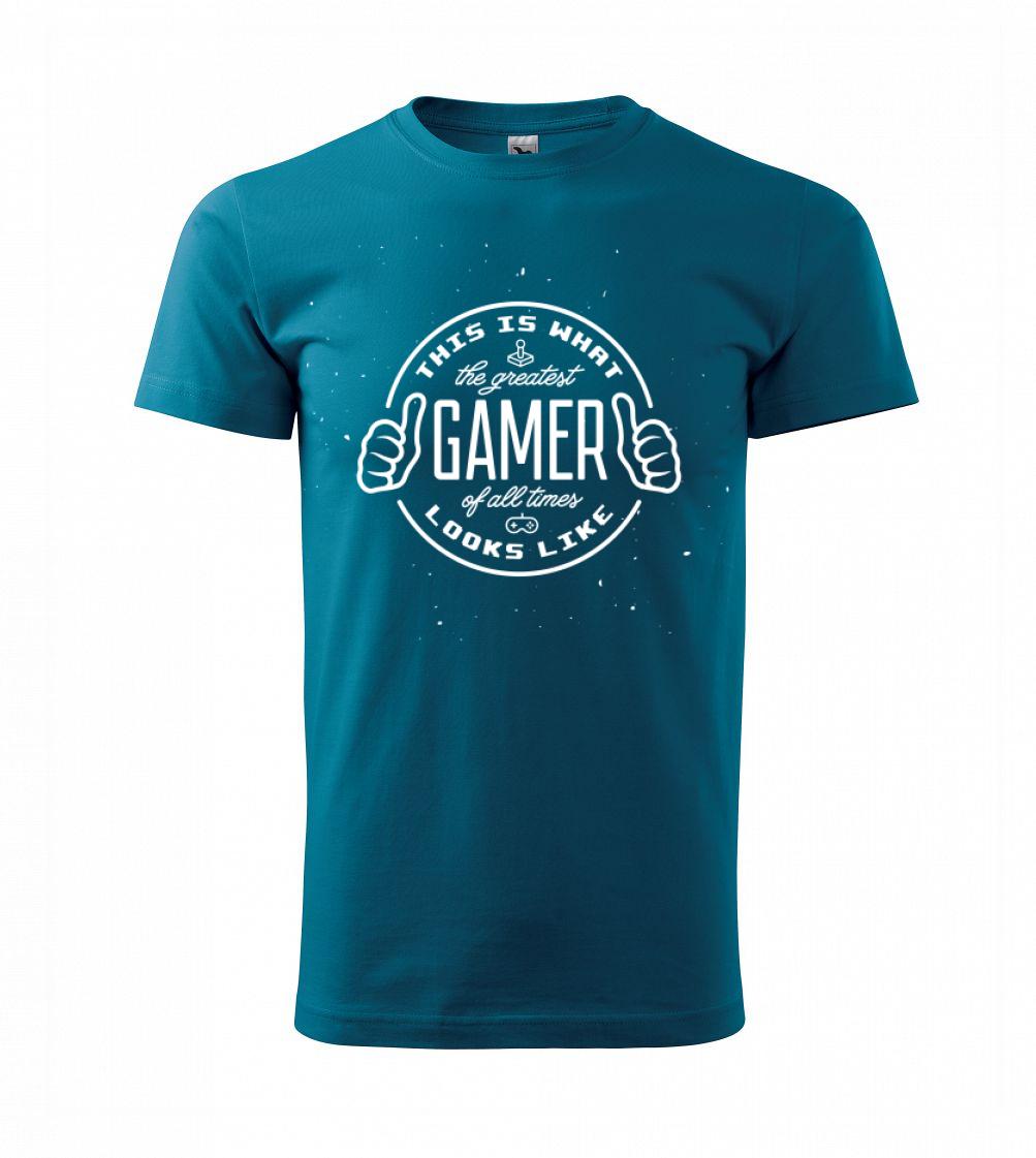 Tričká pre ajťákov - Look like Greatest gamer - Tričko extra veľké  (5-8XL)