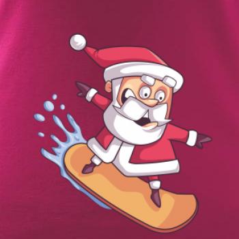 Santa jazdiaci na snowboarde