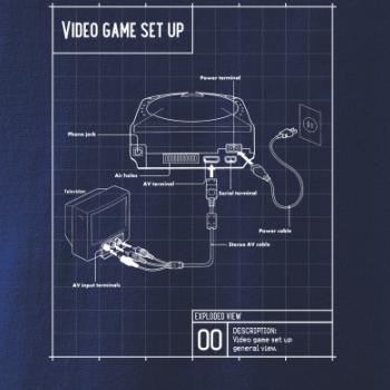 Nákres TV video hra guľatá Nákres TV video hra guľatá