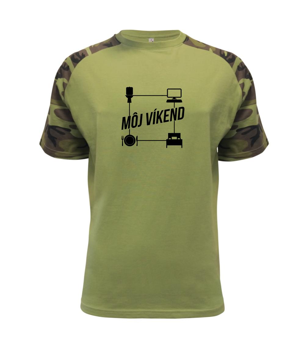 Tričká pre ajťákov - Môj víkend - Raglan Military