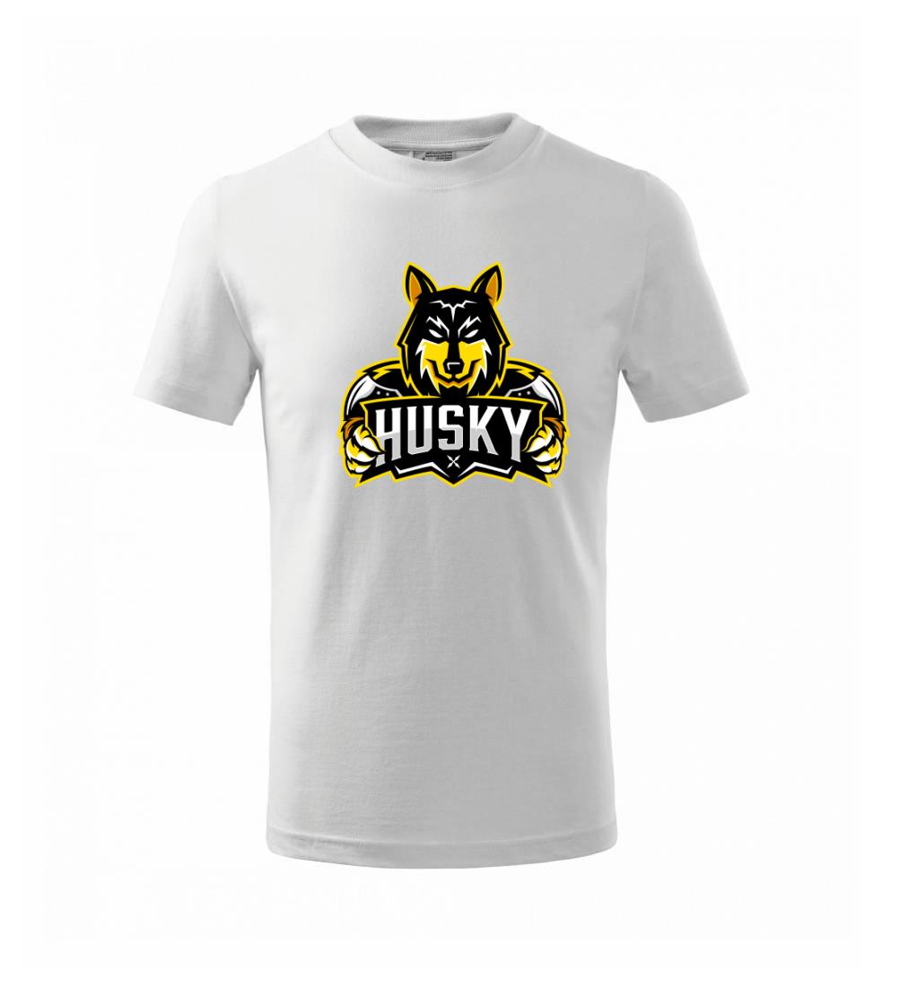 Tričká s motívom Sibírsky husky - Husky - maskot - Tričko detské bavlnené
