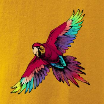 Papagáj kreslený letiaci Papagáj kreslený letiaci