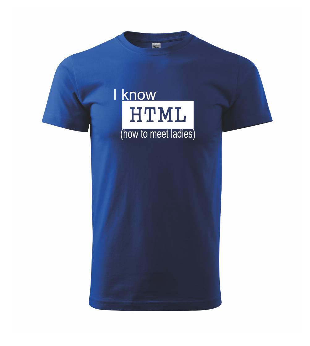 Tričká pre ajťákov - HTML - Tričko extra veľké  (5-8XL)