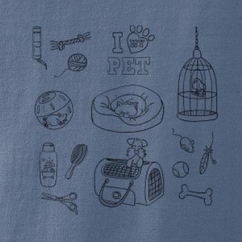 I love my pet - kreslený obrázok