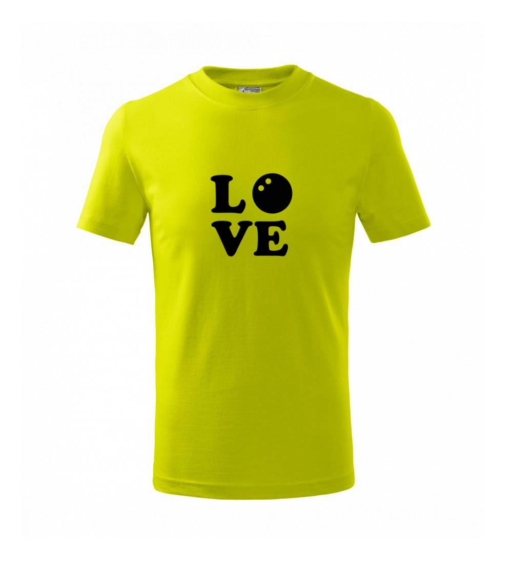 Tričká s motívom Squash - Squash love - Tričko detské bavlnené