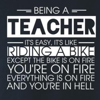 Being a teacher - bike