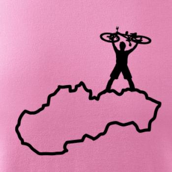 Mapa SK - cyklista na prsiach