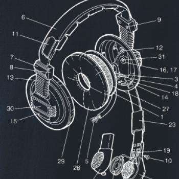 Nákres slúchadlo pre pilota