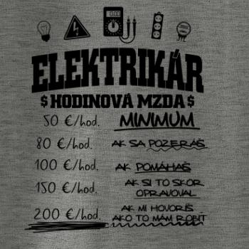 Hodinová mzda elektrikár Hodinová mzda elektrikár