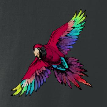 Papoušek kreslený letící