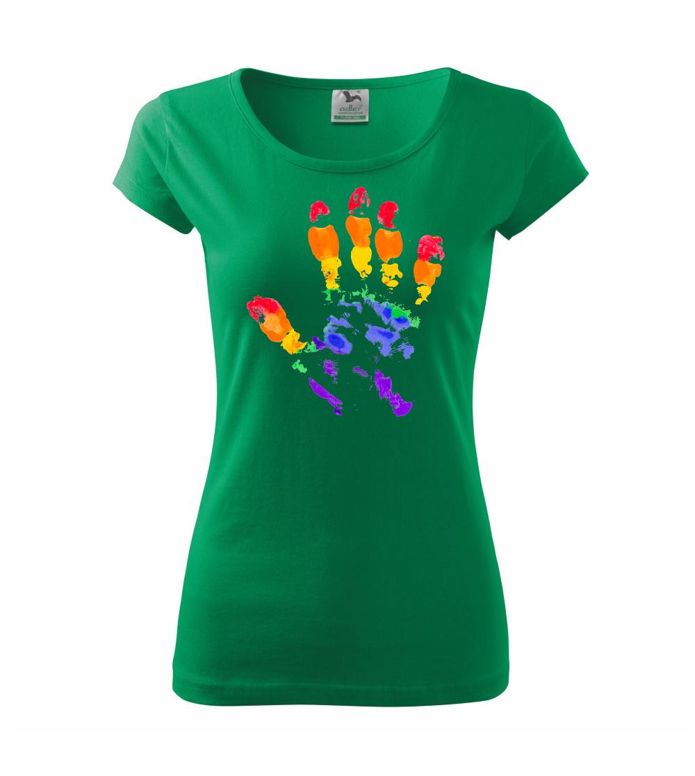 LGBT hand print LGBT hand print