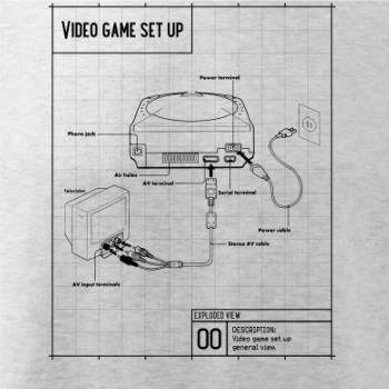 Nákres TV video hra guľatá Nákres TV video hra guľatá