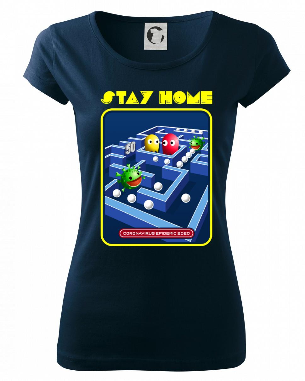 Stay home packman - Dámske tričko Pure