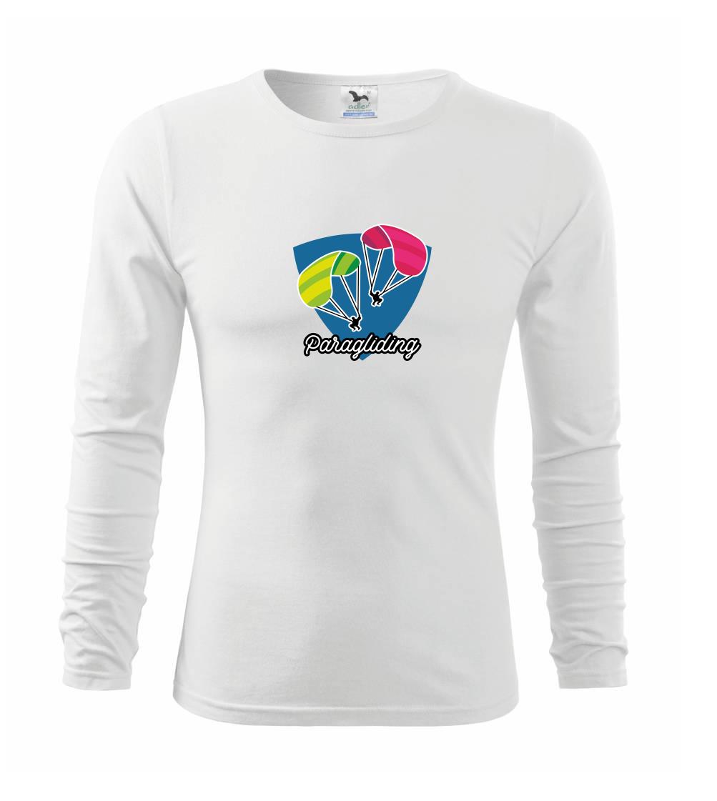 Tričká s motívom paraglidingu - Paragliding dva padáky - Tričko detské Long Sleeve