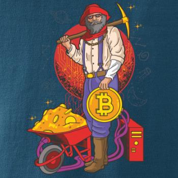 Baník ťaží Bitcoiny