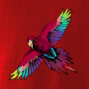 Papagáj kreslený letiaci