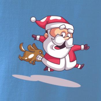 Santa so zahryznutým psom