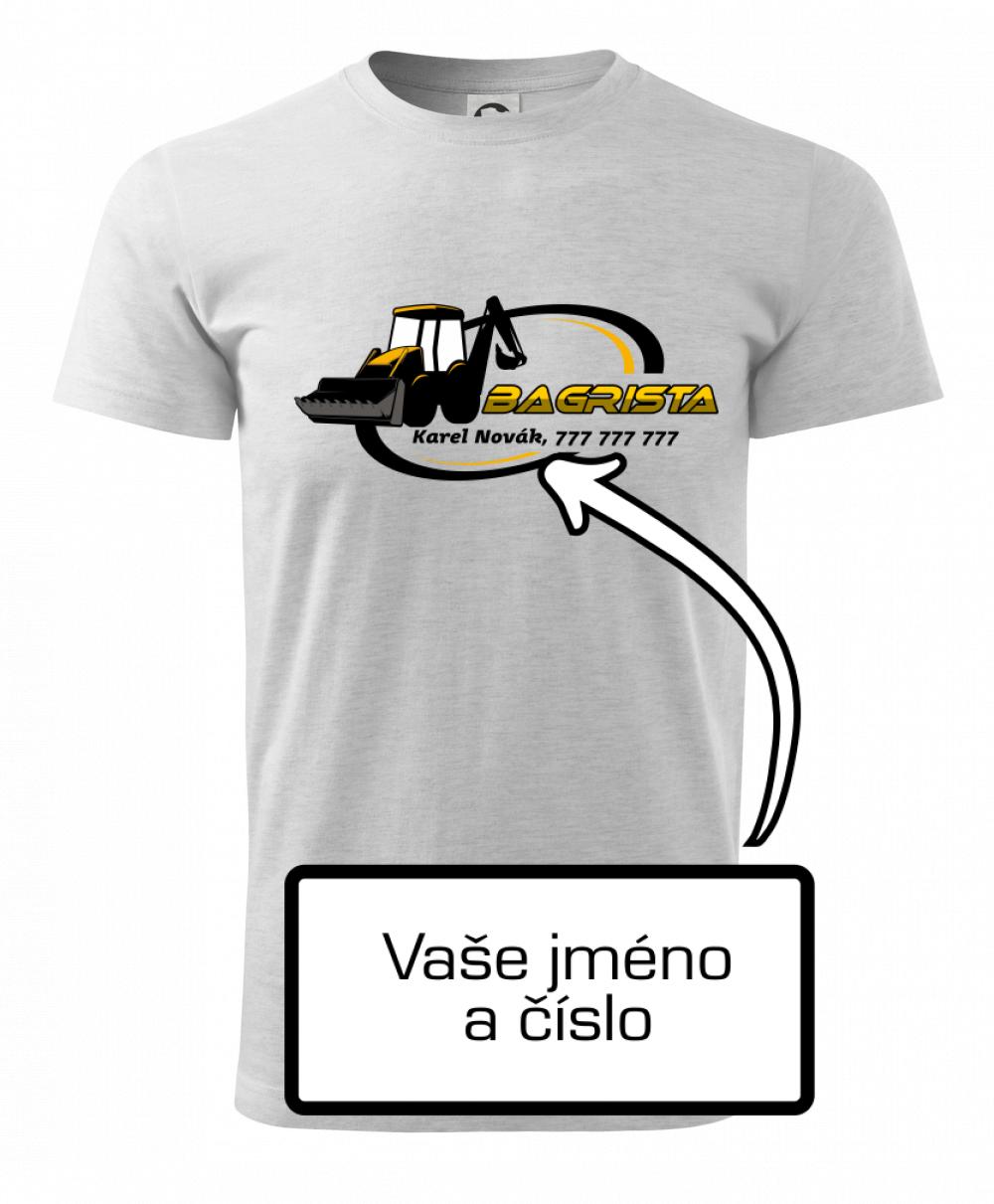Bagrista v kruhu - vlastný nápis Bagrista v kruhu - vlastný nápis
