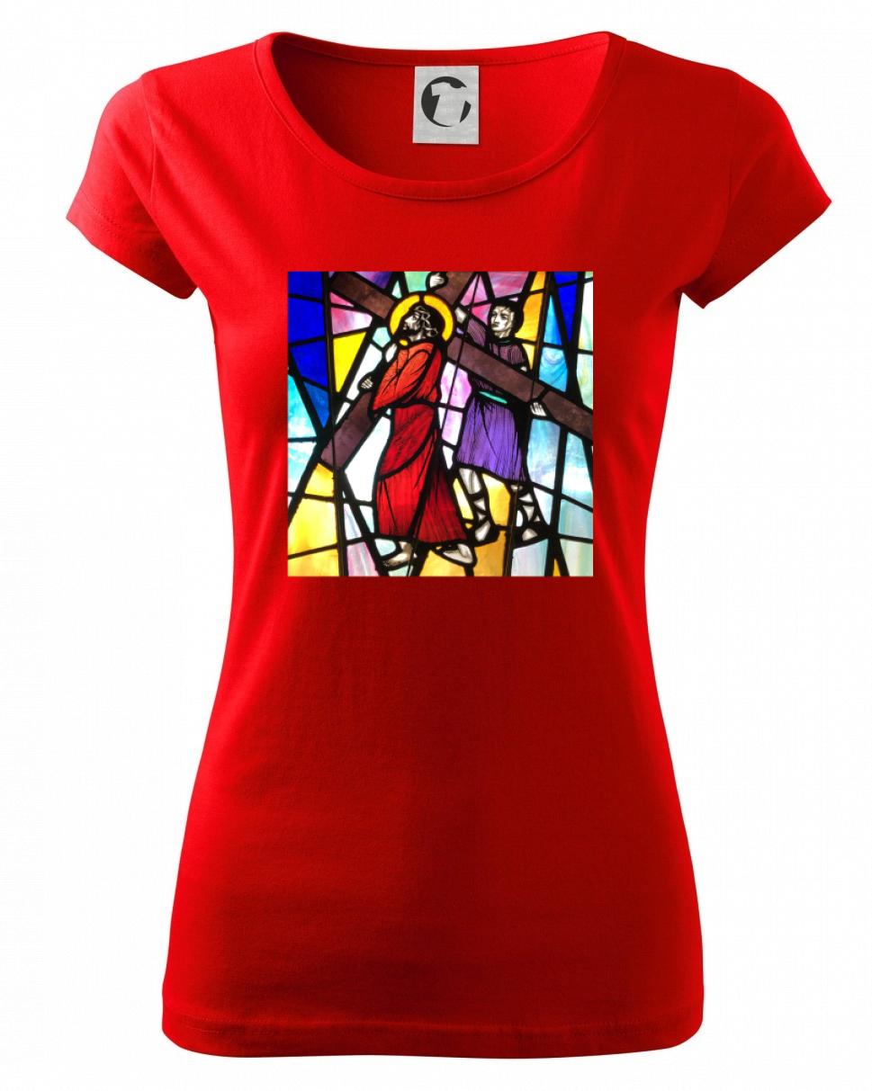 Vitráž - Ježiš a kríž Vitráž - Ježiš a kríž