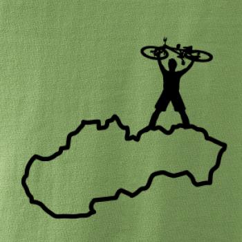 Mapa SK - cyklista na prsiach