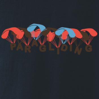 Paragliding nápis s padáky