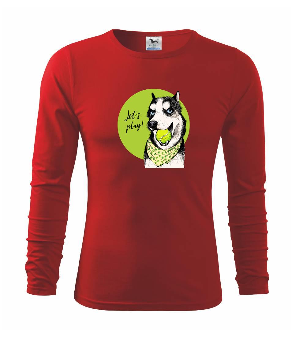 Tričká s motívom Sibírsky husky - Husky - lets play - Tričko detské Long Sleeve