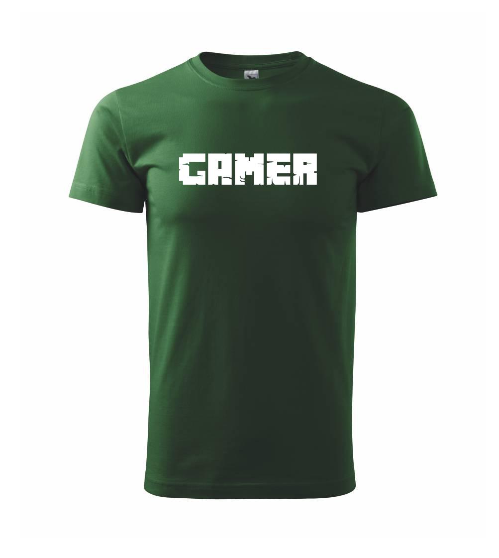 Tričká pre ajťákov - Gamer nápis - Tričko extra veľké  (5-8XL)