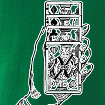 Poker ruka s kartami Poker ruka s kartami