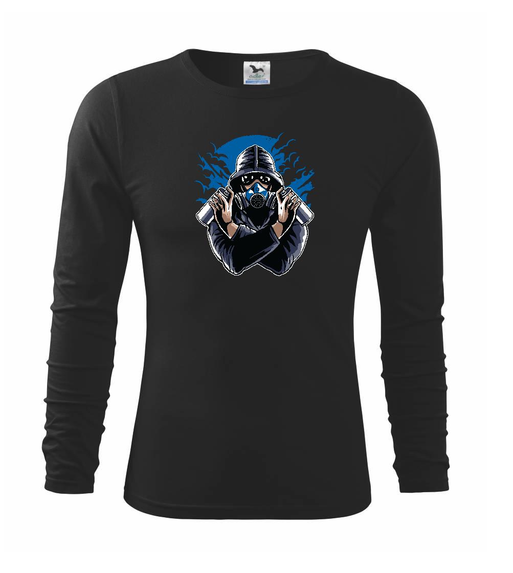 Grafické tričká - Graffiti Gasmask - Tričko detské Long Sleeve