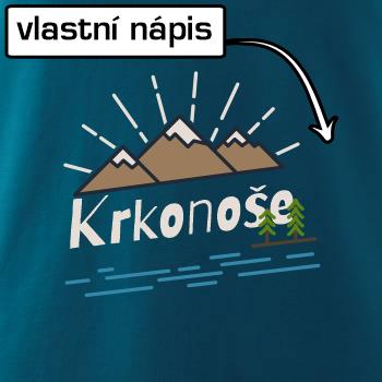 Kreslené hory - vlastné nápis