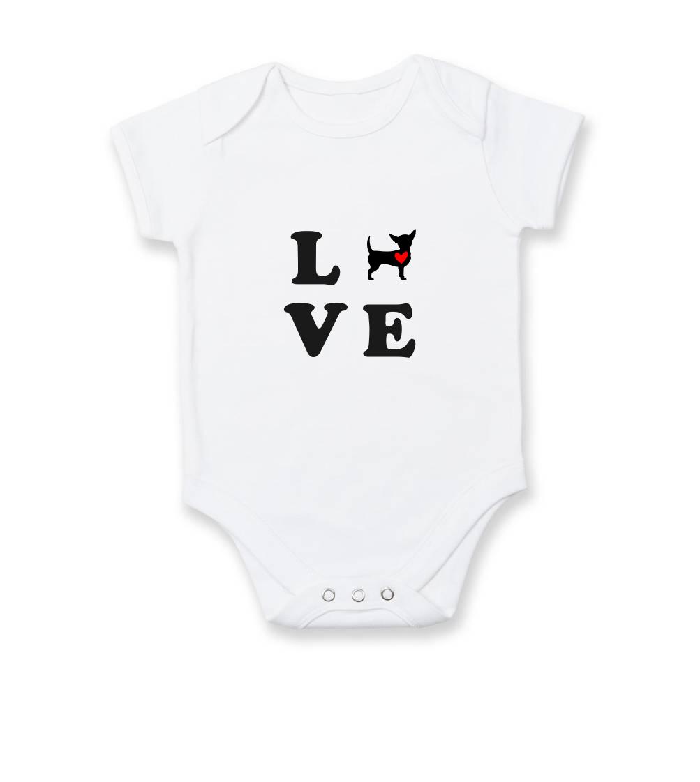 Čivava - Čivava love - Body dojčenské s krátkym rukávom