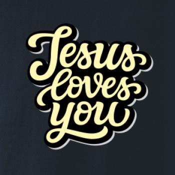 Jesus loves you - písané písmo