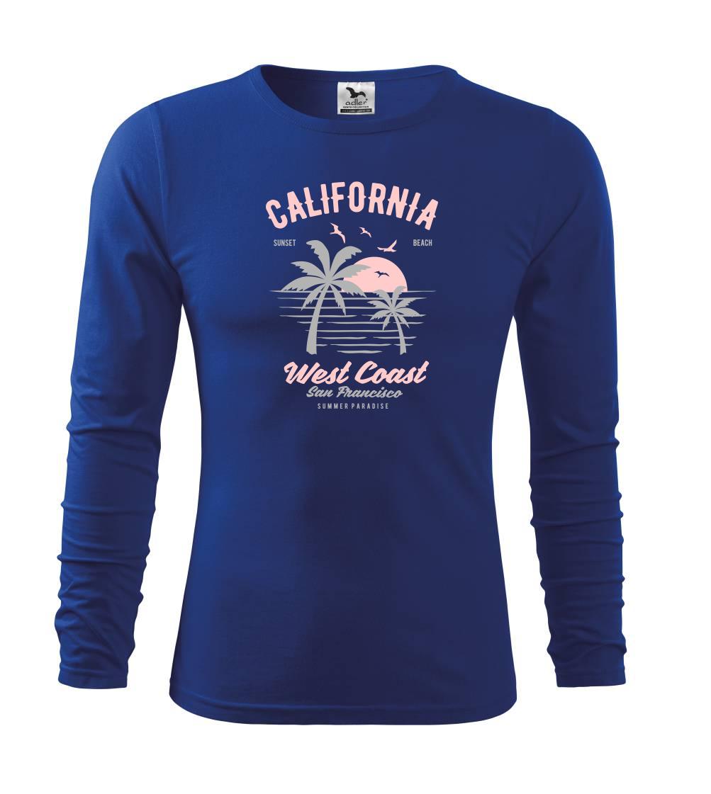 Surferske tričká - California West Coast - Tričko detské Long Sleeve