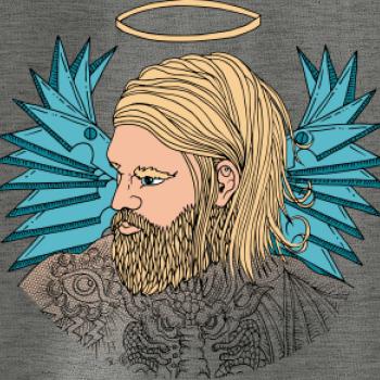 Anjel maľovaný - muž (Pecka design)