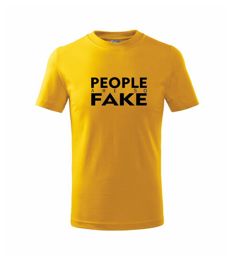 Ostatné nápisy - Fake people - Tričko detské bavlnené