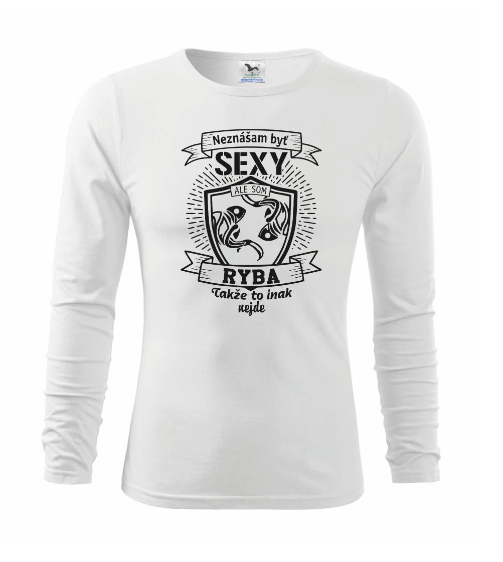 Tričká ryby - Neznášam byť sexy - Ryba - Tričko detské Long Sleeve