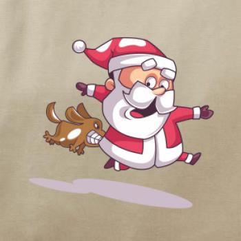 Santa so zahryznutým psom