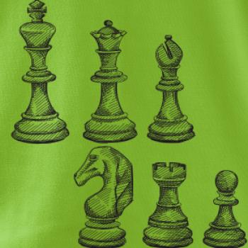 Šachové figúrky kreslené