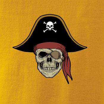  Pirátska lebka s klobúkom