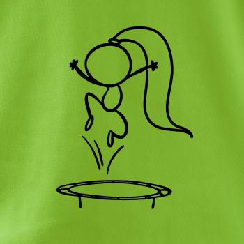 Skákajúci dievčatko