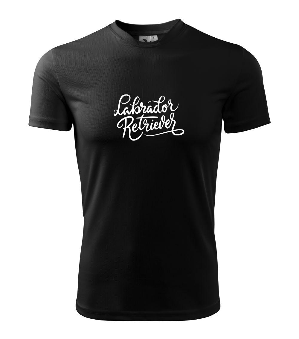 Labrador - Labrador - nápis okrasný - Pánske tričko Fantasy športové