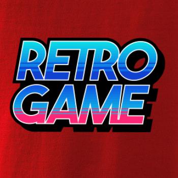 Retro game nápis farebný Retro game nápis farebný