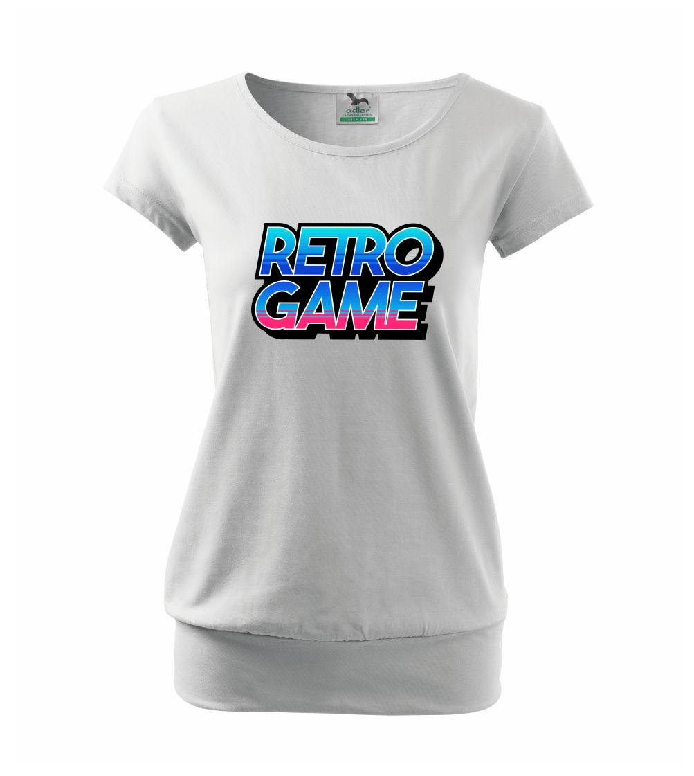 Tričká pre ajťákov - Retro game nápis farebný - Voľné tričko city