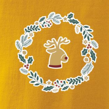 Vianočný veniec so sobom